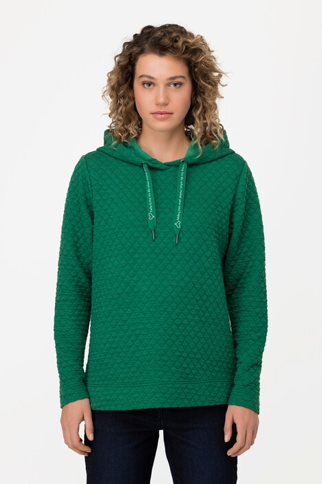 Hoodie, gesteppter Sweater, Kapuze, Langarm