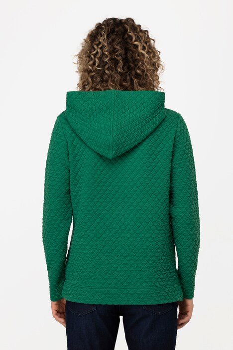 Hoodie, gesteppter Sweater, Kapuze, Langarm