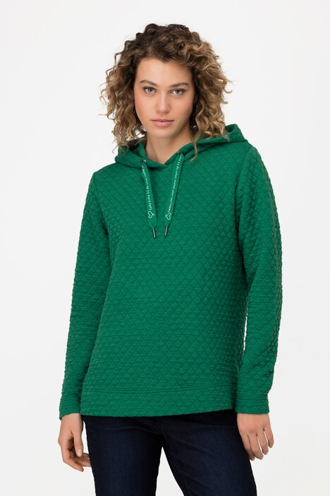 Hoodie, gesteppter Sweater, Kapuze, Langarm