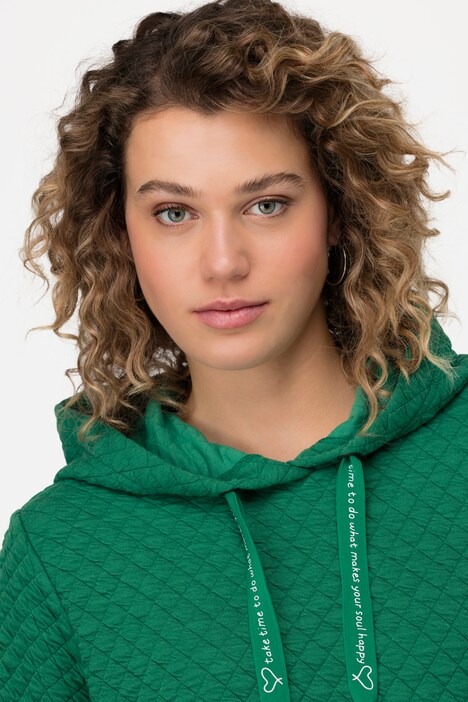 Hoodie, gesteppter Sweater, Kapuze, Langarm