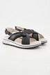 Caprice-sandaler, kryssede reimer, bredde H
