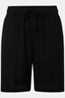 Shorts brede ben, bisser, elastisk linning