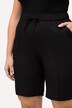 Shorts brede ben, bisser, elastisk linning
