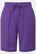 Shorts brede ben, bisser, elastisk linning