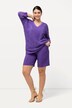 Shorts brede ben, bisser, elastisk linning