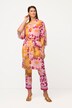 Kimono, blomster, sjalkrage, knytebelte, trekvartermer