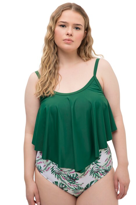 Bikiny top, měkké košíčky, volán