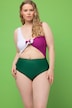 Maillot de bain, bonnets paddés, tricolore, découpe, nœud fantaisie