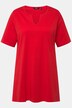 T-shirt long. Coupe Classic. Col tunisien et manches courtes.