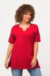 T-shirt long. Coupe Classic. Col tunisien et manches courtes.