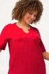 T-shirt long. Coupe Classic. Col tunisien et manches courtes.