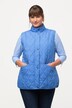 qatteret vest, slim, ståkrave, ærmeløs