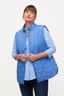 qatteret vest, slim, ståkrave, ærmeløs