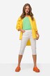 Capribroek, jegging, gerafelde zoom, elastische tailleband, met gerecyclede materialen
