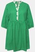 longline tuniek, geruit, A-lijn, V-hals, 3/4-mouwen
