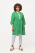 longline tuniek, geruit, A-lijn, V-hals, 3/4-mouwen