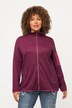 Giacca di maglia e pile con collo alto e tasche con zip