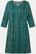 Stripe Print A-line Pocket Empire Knit Tunic Dress