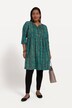 Stripe Print A-line Pocket Empire Knit Tunic Dress