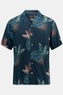Camicia dalla vestibilità cubana con stampa floreale, colletto alla cubana e mezze maniche