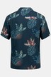 Camicia dalla vestibilità cubana con stampa floreale, colletto alla cubana e mezze maniche