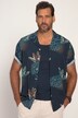 Camicia dalla vestibilità cubana con stampa floreale, colletto alla cubana e mezze maniche