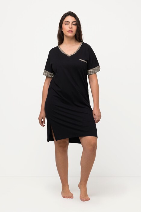 T-shirts de nuit, lot de 2, oversized, col V, manches courtes