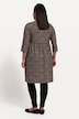 Longshirt, A-lijn, allover print, empirenaad, V-halslijn, 3/4-mouwen
