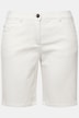 Bermuda en jean Mandy. Coupe 5 poches et taille confortable