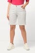Bermuda en jean Mandy. Coupe 5 poches et taille confortable