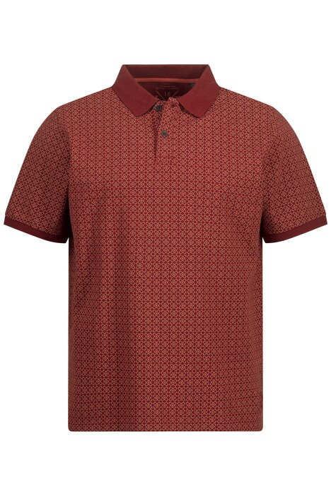 Polo shirt, short sleeve, floral print, polo collar
