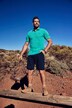 Maglia polo dal look vintage con mezze maniche e colletto polo