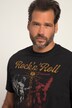 T-shirt, short sleeve, breast print, round neck