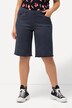 Bermuda avec ourlet effiloché et taille élastique