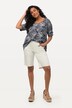 Bermudas, dobladillo con flecos, cintura elástica