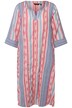 Kaftan, etno vzor, A střih, tunikový výstřih, 3/4 rukávy