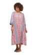 Kaftan, etno vzor, A střih, tunikový výstřih, 3/4 rukávy