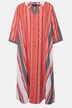 Graphic Stripe Cotton Caftan Dress