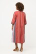 Graphic Stripe Cotton Caftan Dress