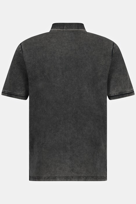 Polo shirt, short sleeve, piqué, acid wash, polo collar