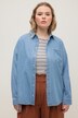 jeans overhemd, regular fit, overhemdkraag, lange mouwen