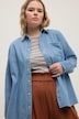 jeans overhemd, regular fit, overhemdkraag, lange mouwen