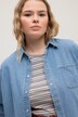 jeans overhemd, regular fit, overhemdkraag, lange mouwen