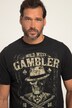 T-shirt, motorbike, Gambler print, short sleeve