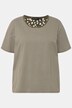 Shorty de pyjama, 3 pièces, rayures, col rond, manches courtes, short
