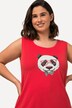 Longtop, panda, rund hals, ærmeløs