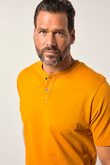 JP1880 Henley, Bauchfit, Halbarm, Rundhals, bis 8 XL