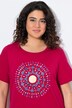 T-shirt, mandala, A-lijn, ronde hals, korte mouw