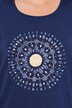 T-Shirt, Mandala, A-Linie, Rundhals, Halbarm