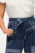 Sweatshorts Rose, vintage-trykk, elastisk linning, knytebelte